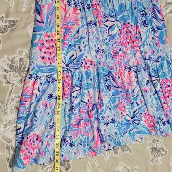 Lily Pulitzer Party Princess Blue  & Pink Cotton Dress Size Small NWT - Picture 6 of 8